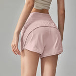 Women's High-Waisted Slimming Yoga Sports Shorts Summer Anti-Glare Three-Part Set with Two Pieces for Fitness And Exercise