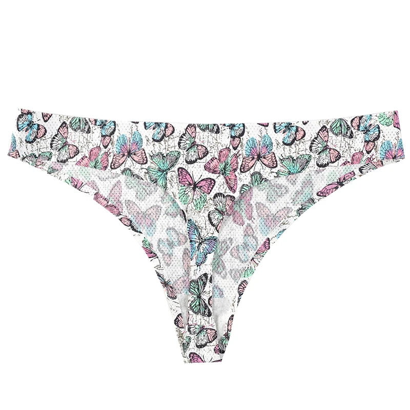 Women Thongs Fashion Floral Panties XS-XL Female Underpants Ladies Sexy Underwear Women Bikini Panty New Panties For Woman 2022