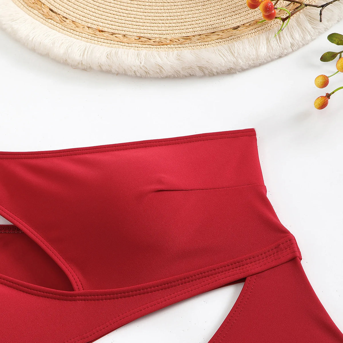 Cut Out Asymmetric One Shoulder One Piece Swimsuit Women Swimwear Female Monokini High Cut Bather Bathing Suit Swim Beachwear