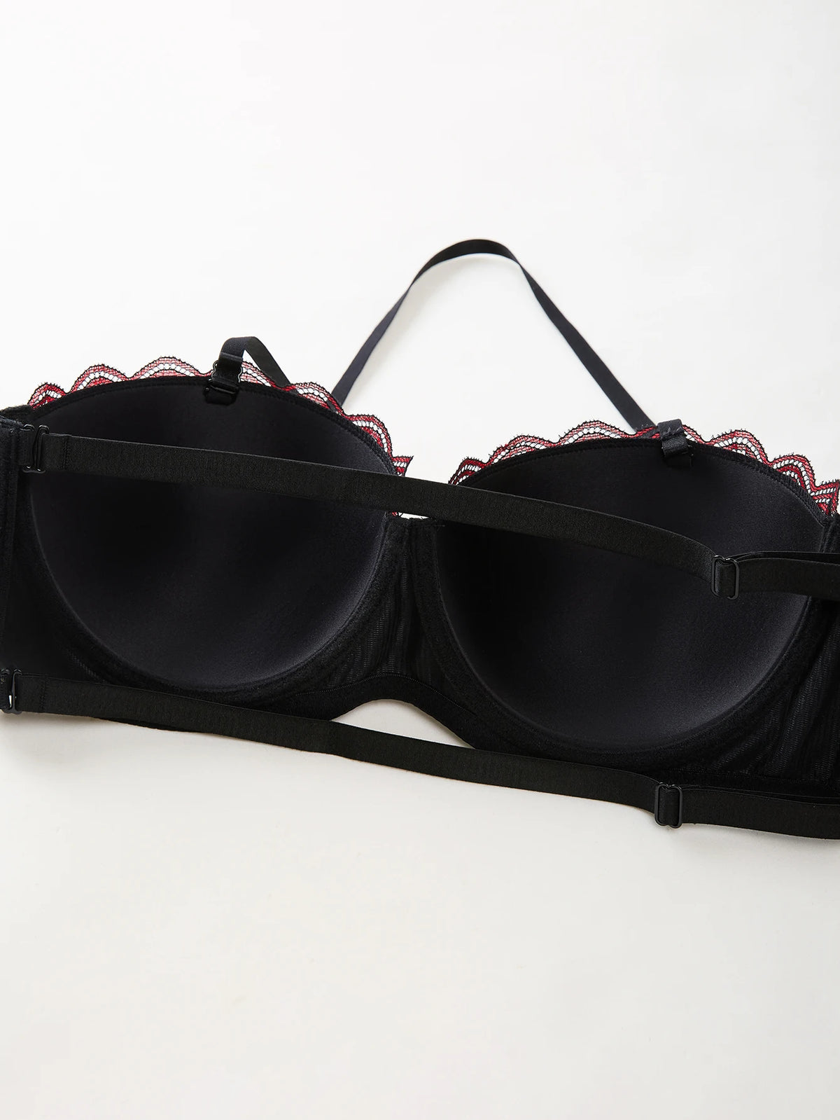 B C D Thin Cup Floral Lace Large Size Bra Side-Breast-Enhancing Silicone Pad Minimizer Push up Comfortable Bra