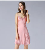 100% Pure Silk Pajamas for Women Mulberry Silk Sexy Silk Suspenders for Women Sexy Nightwear Women's Nightie Sleepwear