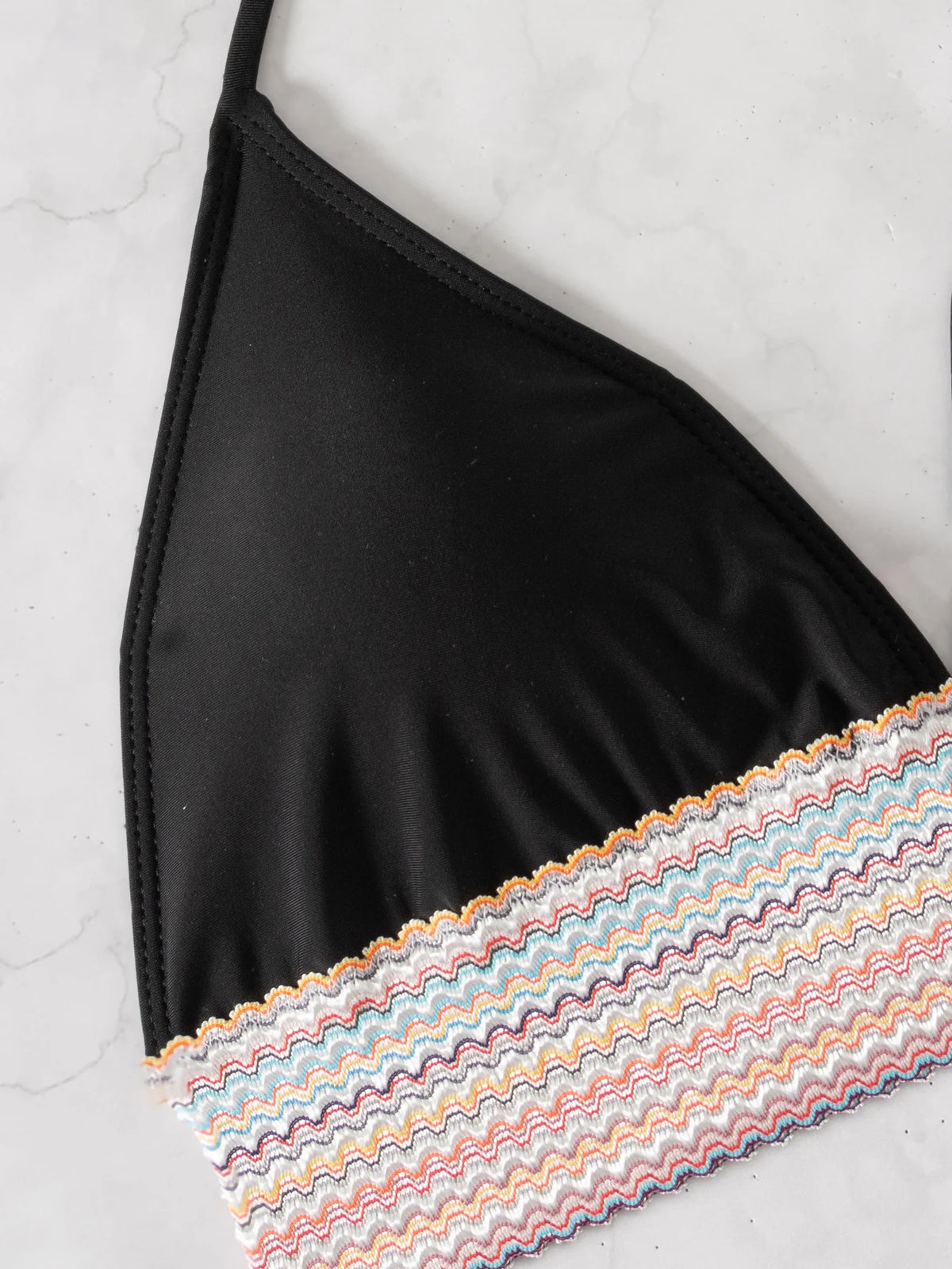 ZTVitality Sexy Patchwork 2 Piece Bikini Set Women's 2024 New Arrival Padded Bra Halter Backless Swimsuit Women Swimwear Summer