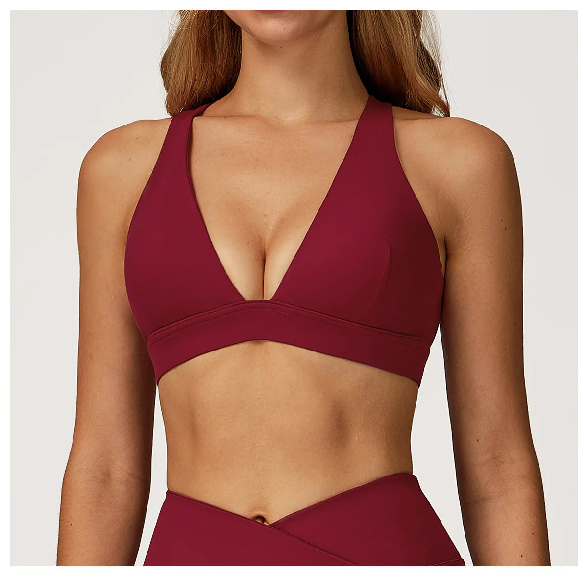 Sexy Gym Top Women Sports Bra Running Back Cross Push Up Yoga Bra Breathable Sports Underwear Women Fitness Workout Top Women