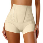High Waist Lace Flat Belly Boxer Shorts For Women Slimming Panties Shapewear Tummy Control Underwear Female Hip Lifting Briefs