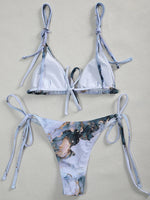 2026 Marble Printed Micro String Bikini Women Swimsuit Female Swimwear Two Pieces Bikini Set Tie Side Bather Bathing Suit Swim