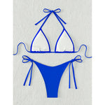 7 Colors Brazilian Halter Bikini Female Swimsuit Women Swimwear Two-Pieces Bikini Set Padded Bather Bathing Suit Swim V3536A