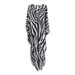Sexy Zebra Printed V Neck Tunic Beach Cover Up Cover-ups Beach Dress Beach Wear Beachwear Beach Long Dress Female Women V4159