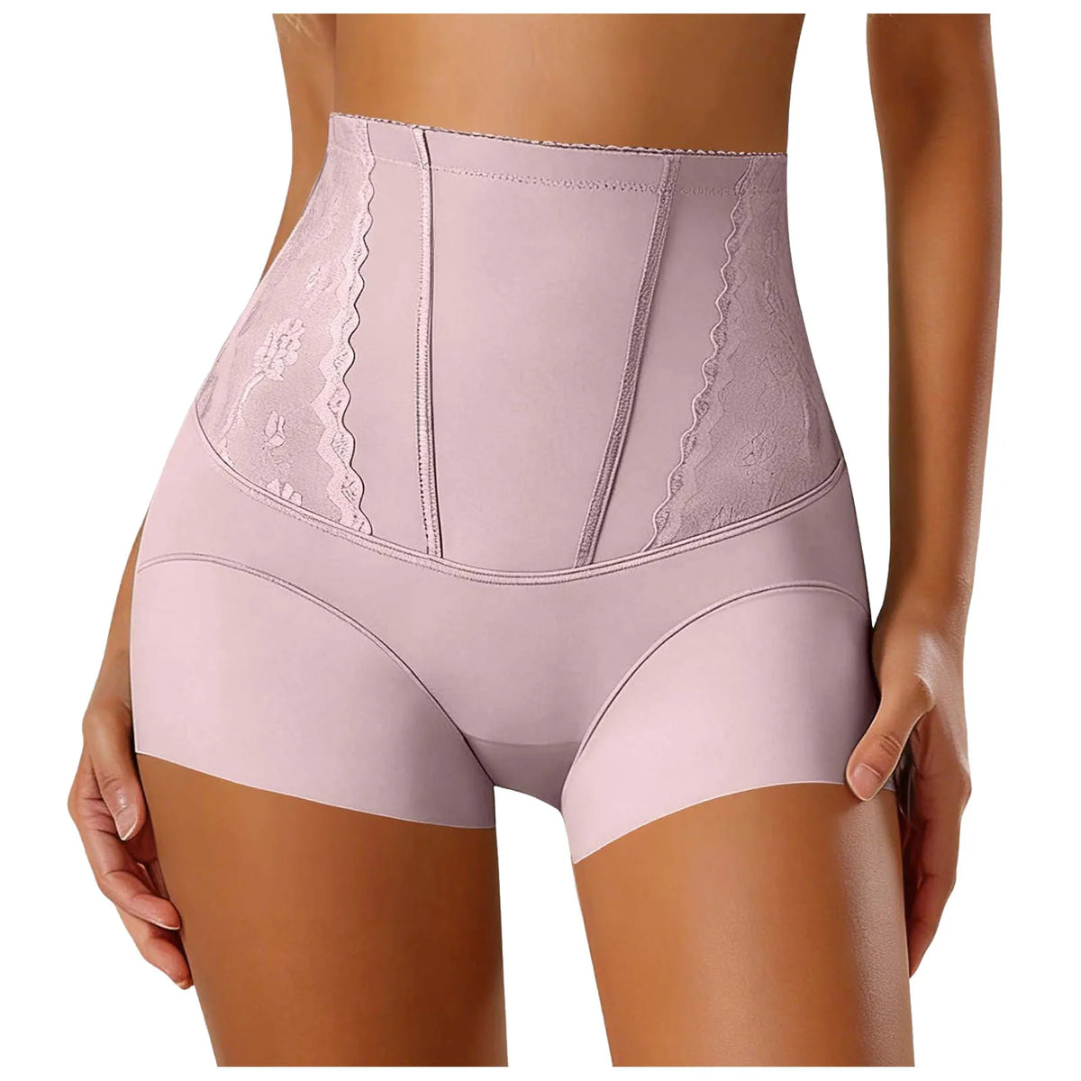 High Waist Lace Flat Belly Boxer Shorts For Women Slimming Panties Shapewear Tummy Control Underwear Female Hip Lifting Briefs