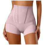 High Waist Lace Flat Belly Boxer Shorts For Women Slimming Panties Shapewear Tummy Control Underwear Female Hip Lifting Briefs