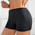 Women's Mid-Rise Panty Tummy Control Boyshort Butt-Lifting Mesh Panel Textured Underpant Hollow Out Breathable Shaping Underwear
