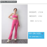 DIAS FIT JOY Peach flared pants for women's yoga high waisted and hip lifting tight pants wide leg fitness pants quick drying