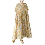 Long Dresses For Women Casual Summer Trendy Boho Style Pleated Cover Up Vestidos Daily Wear High Quality Elegant Maxi Dress