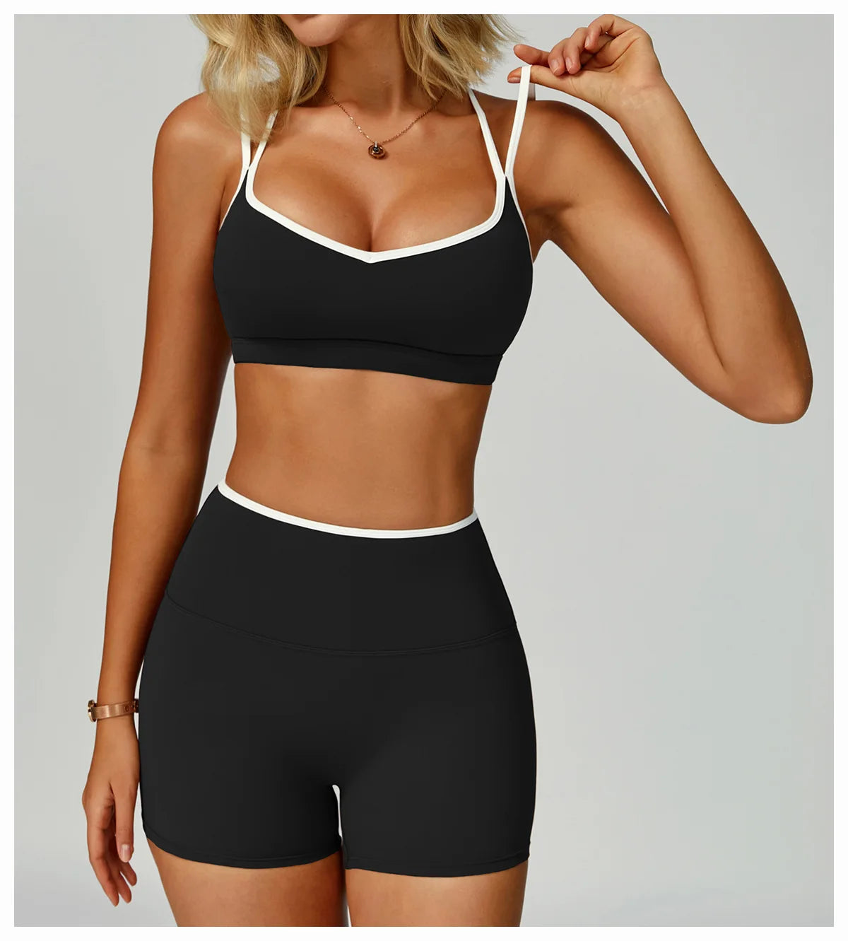 Sexy Back Sports Bra Top Women's Push-Up Yoga Underwear Fitness Top Running Workout Yoga Top Soft Beauty Back Bras Gym Underwear