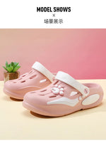2026 Summer Sandals For Women Platform Shoes Thick Sole Cute DIY Paw Girls Street Beach Slippers Soft EVA Female Fashion Clogs