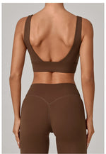 Running Sports Bra Women High Support Open Back Yoga Breathable Slim Fit Fitness Pilates Tank Top With Removable Pads