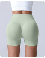 Cross-Back Yoga Shorts for Women - High-Waisted Tummy Control Fitness & Yoga Running Breathable Quick-Dry Shorts
