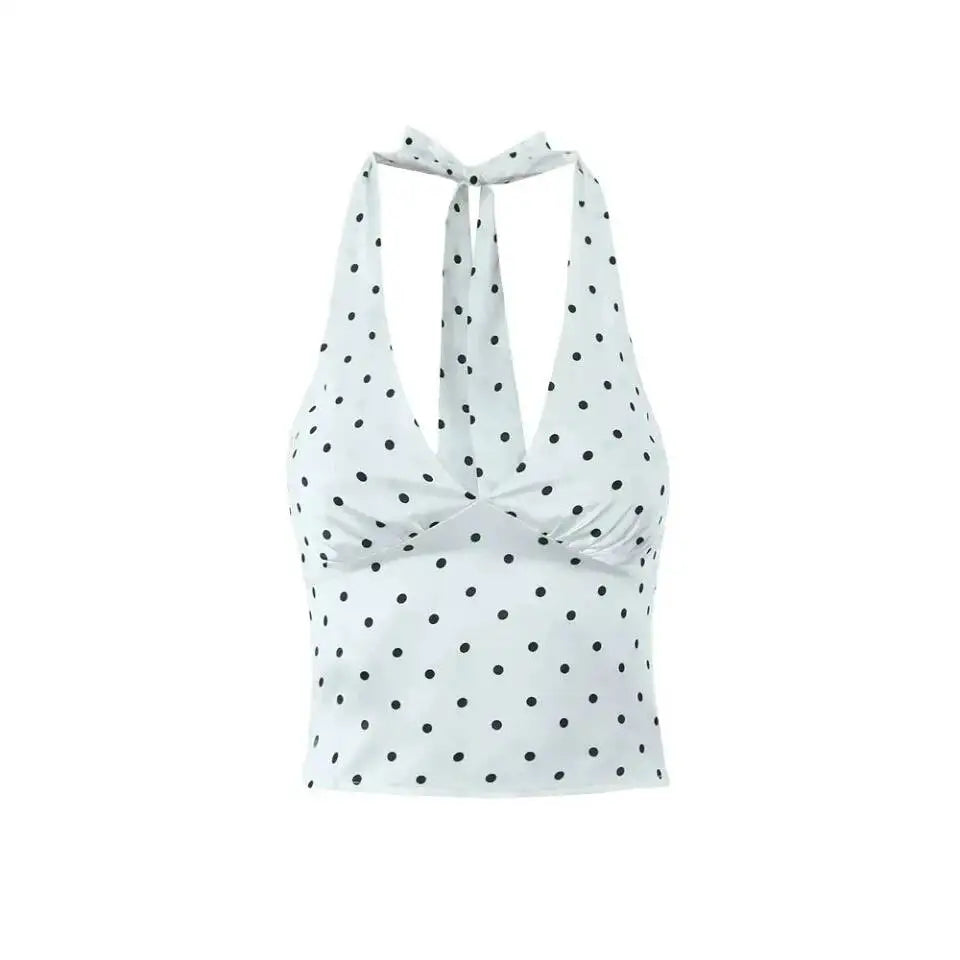 2026 Women Vintage Black White Polka Dot A-line Knee Length Skirt Sexy Low Waist Holiday Summer Skirts Slim Mini Skirts J7L2
