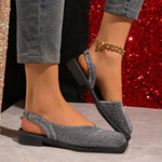 2026 New Low Heels Sandals Slip on Summer Shoes for Women Trend Fashion Platform Women