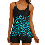 2026 Printed Tankini High Waist Strappy Swimsuit Women Two Pieces Swimwear Female Bathers Swimming Bathing Swimming Swim Suit