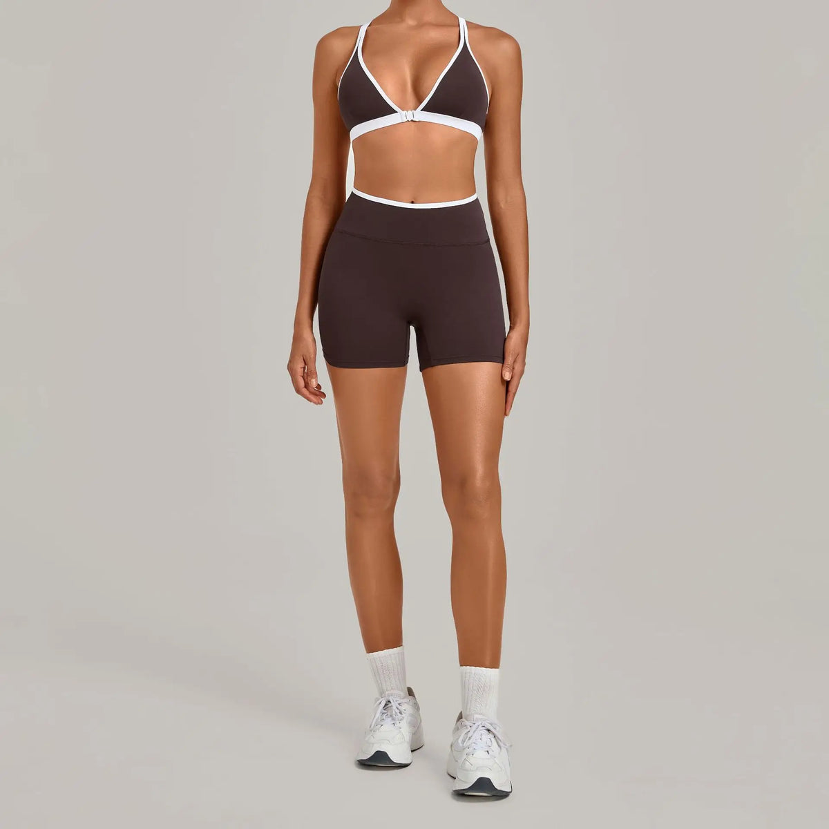 Summer Yoga Set 2Pcs Women's Tracksuit Back Cross Sports Bra Sportswear High Waist Butt-Lifting Fitness Pants Workout Top Suit