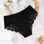 5pcs/pack Fashion Style Lady Briefs Elegant Women's Panties Low Waist Floral Sexy Lingerie Comfortable Soft Female Underpants