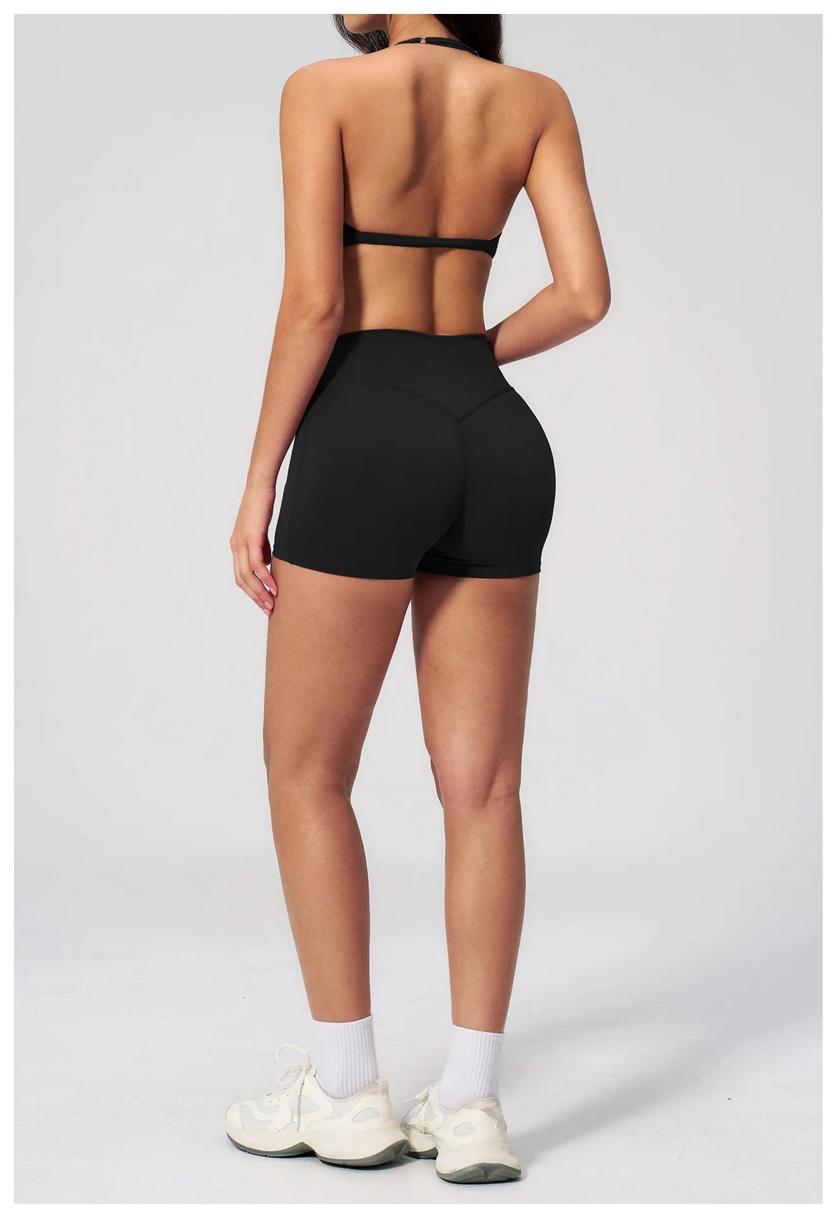 New Tight Yoga Set Women Breathable Quick Drying Sports Bra High Waist Shorts Fitness Suit Outwear Leisure Workout Gym Tracksuit