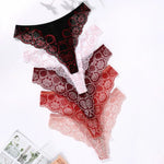 5pcs/Set Low Waist Multi-color Sexy Lace Women's Panties Floral Elegant Sexy Lingerie Breathable Comfort Lady Briefs Underwear