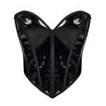 Push-Up Chest Support Glossy Fishbone Sexy Style Waist Cincher Tummy Control Top For Women Solid Color Pure Desire Charming JKOB