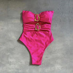 One Piece Swimsuit 2025 New Sexy Swimwear Women Swimsuit Hollow Out Bathing Suit Beachwear Monokini Female Bodysuit