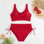 High Waist Bikini Set Sexy Push Up Swimsuit Women Print Beachwear Tummy Control Swimwear Adjustable Bathing Suit Bikinis 2026