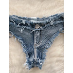 Bathing Suit Women Sexy Denim Suits Bikini Set Lace Up Drawstring Beachwear 2025 Solid Summer Vintage Two-pieces Swimwear