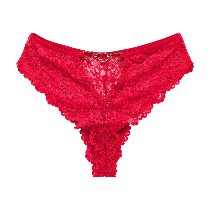 Hollow Out Girls G String Sexy Panties Women Briefs Thong Transparent Lace Underwear Female Thin Low Waist Lingerie Size S-XL