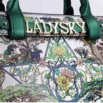 Jungle Pattern Women's Handbags Large Capacity Crossbody Bag Belt Lettering Decoration Shoulder Bag 2024 Designer Luxury Bag