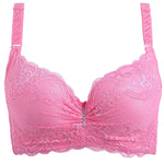 Plus Size Female Lace Bra Thin Bralette 80-105 C/D Cup Push Up Brassiere Widening Side 4-Row Button Bras Absorbs Sweat Underwear