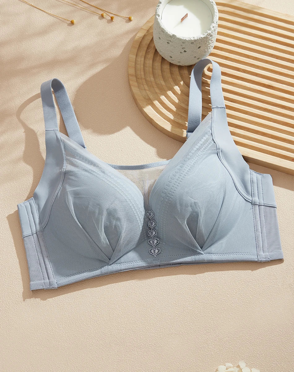 Women's Intimates Elegant Wire Free Bra Comfortable Supportive Choice for Small Busts Enhancing Natural Beauty Underwears CW9481