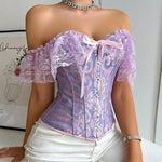 Lace Strap Court Style Shaping Top Tummy Control Waist Cincher Outerwear Trendy Shaping Slimming Tight Fishbone Underwear AYPC