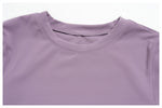 Yoga Set for Women High Waist Hip Lifting Tight Mid Pants Fitness Suit Short Sleeve O Neck Slimming Sports T Shirt Athletic Wear