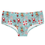 Christmas Tree Santa Snow Print Women's Underpants Original Xmas Pattern Ladies Panties Elastic Waistband Female Briefs