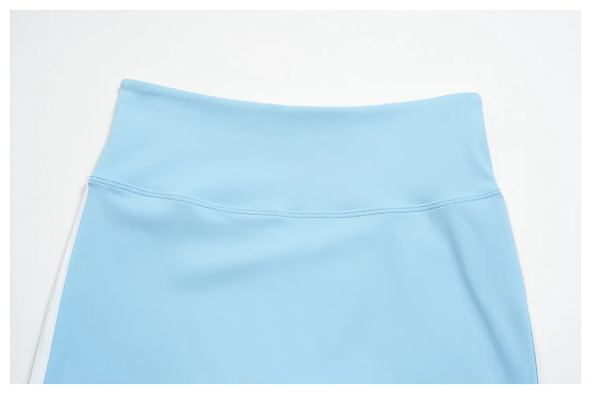 Naked Color Contrast Yoga Sets Women Hanging Neck Sports Vest Gym Clothes Breathable High Waist Shorts Fitness Suits Tracksuit