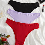 Sexy Fashion Women's Mid-Waist Triangle Panties Bowknot Lingerie Underpants Thin Breathable Briefs Soft Comfortable Underwear