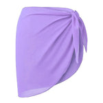 Women Bikini Cover-Ups Skirts Printed Chiffon Swimwear Pareo Scarf Swimsuits Cover-Ups Wrap Kaftan Sarong Beach Short Sexy Skirt