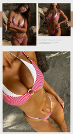 2026 Micro Bikinis Push Up Women Swimsuits Sexy Swimwear Brazilian Bikini Set Halter Biquini Patchwork Swimsuit Summer Beachwear