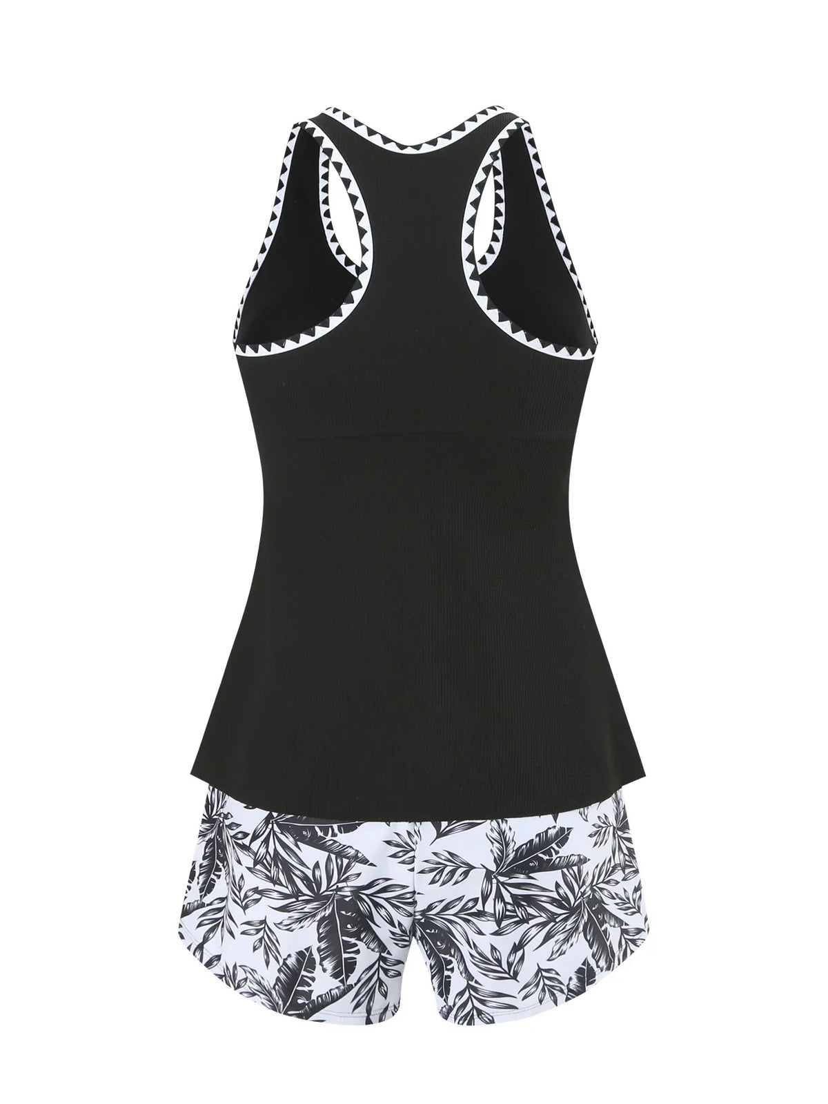 Women's Bathing Suit Two Pieces Tankini Set Summer Sexy Beach Wear High Waisted Print Shorts Swimwear Raceback Women Swimsuit