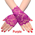 Summer Driving Sunscreen Lace Gloves Women Sailor Dance Gloves Long Fingerless Ladies Sexy Fishnet Gloves Mesh Mitten Handschoen