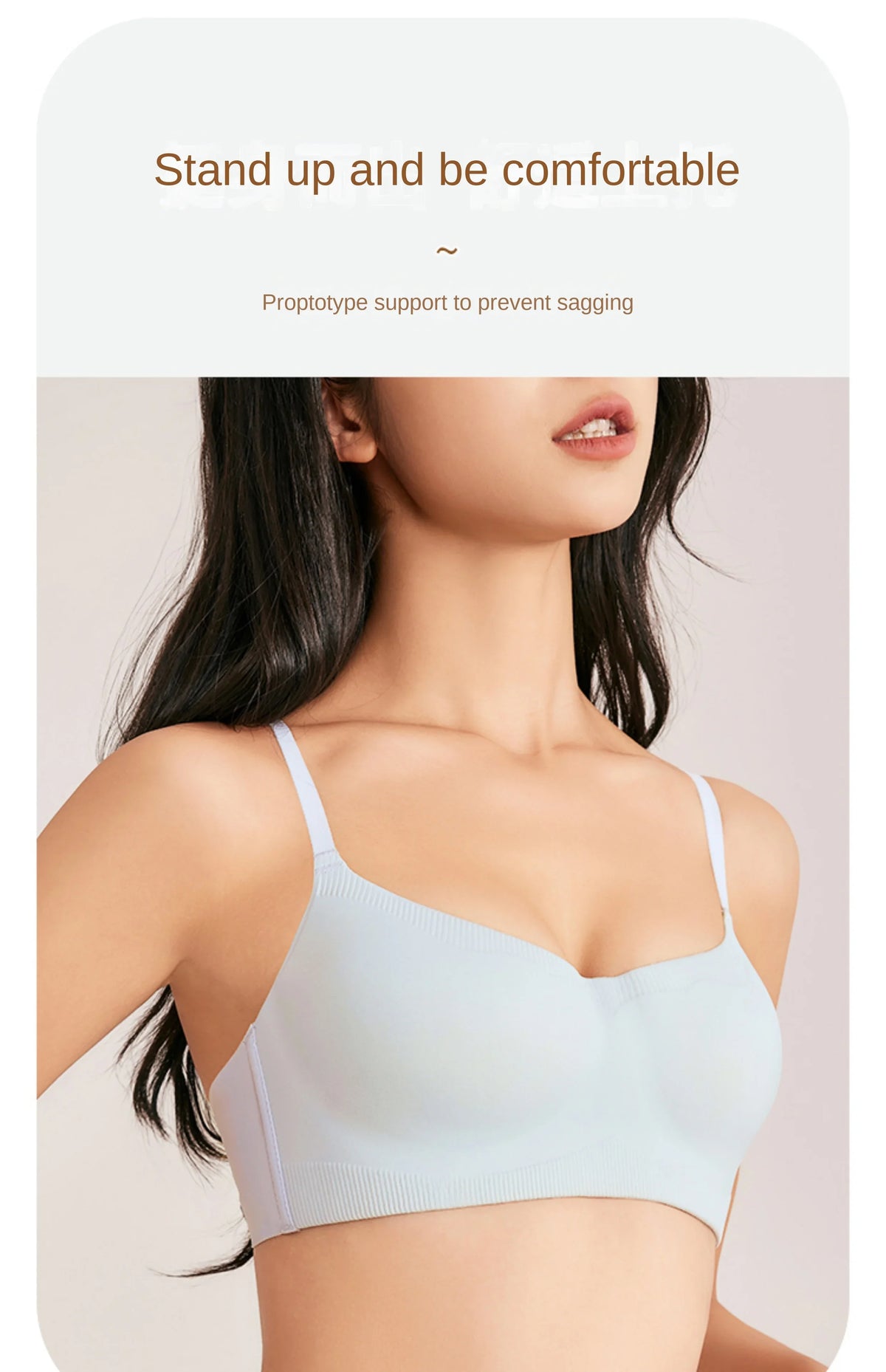 MOYISU Traceless Bra Women's Small Breasts Hold Together Without Underwire Comfort Skin Friendly Soft Support Bra Women's Bras