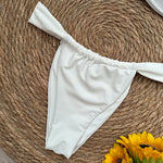 Bandeau Bikini Push Up Women Swimsuits 2025 Sexy Female Swimwear Brazilian Bikini Set Thong Biquini Swim Suits Solid Beachwear