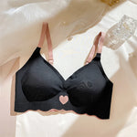 Seamless Invisible Cute Bra For Women Sexy Lingerie Deep Vneck Push Up Bra Wire Free Brassiere Bra Removable Pads Bralette Bra