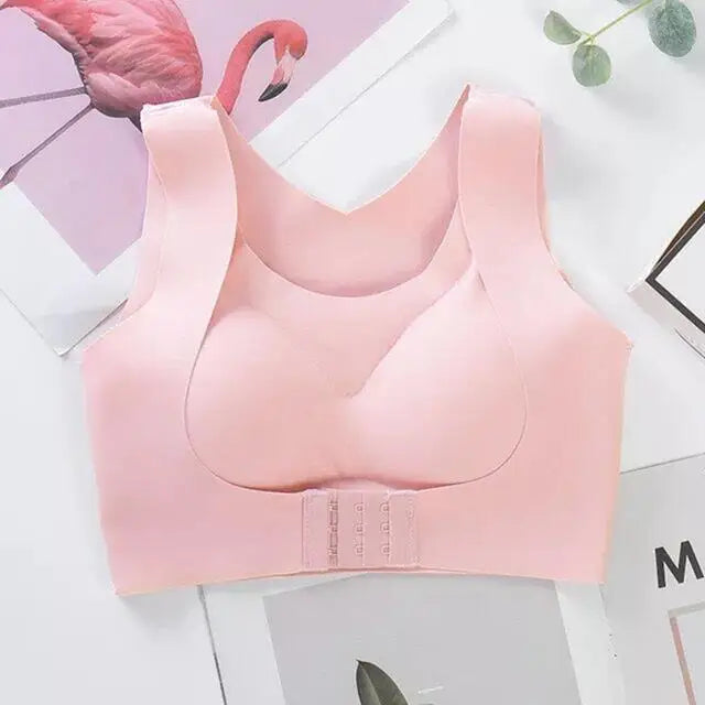 Adjustable Push-Up Sports Bra Shockproof Corset Back Posture Correction Bralette Seamless Women's Underwear