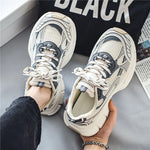 Sneakers Women TrendsPlatform Shoes Lightweight Outdoor Sports Shoes Breathable Running Shoes Lace Up Casual