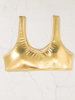 Sexy Sports Thong Bikinis Women Swimsuits Female Swimwear 2025 Bronzing Bikini Set Bathing Suit Gold Silver Beachwear Biquini